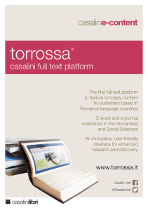 Torrossa Brochure [PDF]