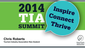 Presentation slides - Tourism Industry Association New Zealand