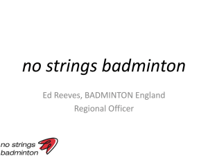 no strings badminton