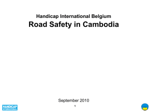 HIB road safety program HI Cambodia 2010