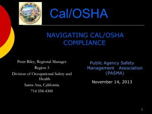 Navigating CAL/OSHA Compliance