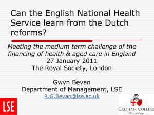 Can the English National Health Service learn from the Dutch reforms?
