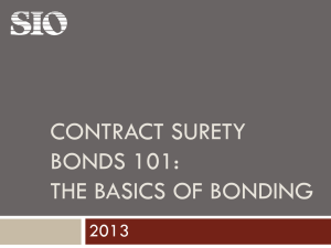 Surety Bonds 101 - The Surety & Fidelity Association of America