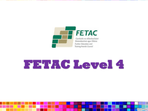 FETAC Level 4 Training - Cavan Adult Education