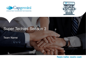 Super Techies Season 3 - Capgemini Super Techies Show