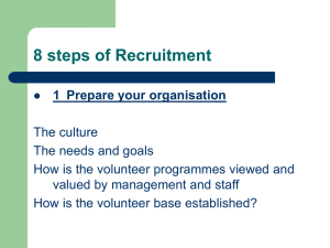 8 steps of Recruitment