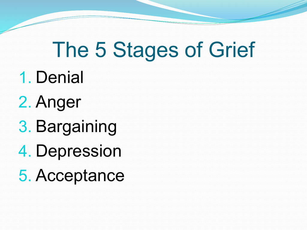 The 5 Stages Of Grief