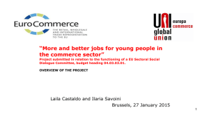 and better jobs for young people in commerce