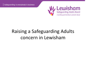 Raising a Safeguarding Adults concern