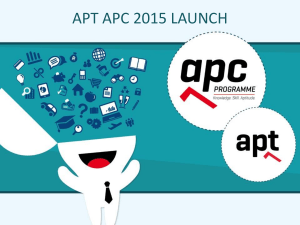 PC - APT APC Programme
