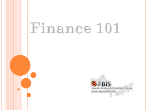 Finance 101 - Finance, Banking and Investment Society