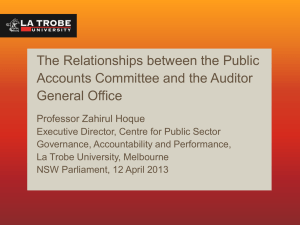 Zahirul Hoque, The Relationship between Public Accounts and