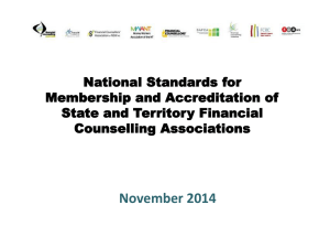 Summary of Consultations - Money Workers Association NT
