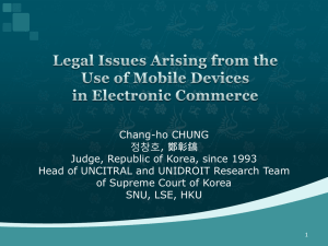 Legal Issues Arising from the Use of Mobile Devices in