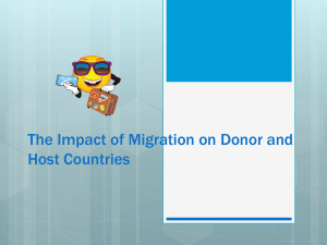 The Impact of Migration on Donor and Host Countries