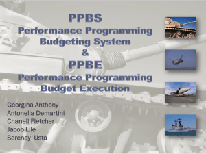PPBE Budget Presentation 03-13-2011