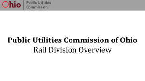 Public Utilities Commission of Ohio Rail Division Overview