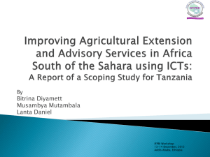 Improving Agricultural Extension and Advisory Services in