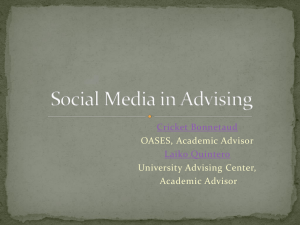 Use of Social Media in Advising