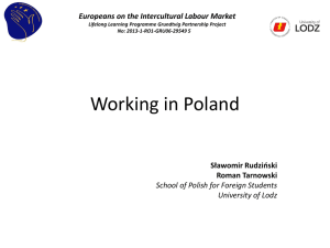 Working in Poland - Europeans on the intercultural labour market