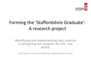 Forming the Staffordshire Graduate
