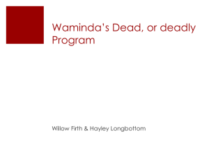 Waminda`s Dead, or deadly Program