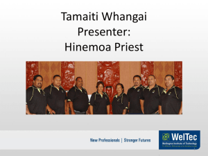 Tamaiti Whangai Weltec Presentation B3 SSCC 2014