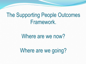 an overview of the SP outcomes and the next steps
