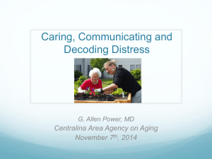 Caring, Communicating and Decoding Distress