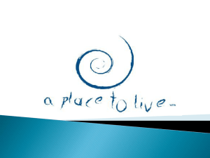 Introduction - A Place To Live