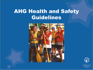 AHG Health and Safety Guidelines - Home