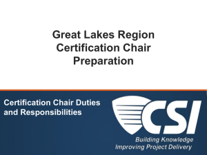 GLR Legacy Training - Certification Chair