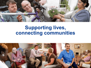 Supporting lives, connecting communities (PowerPoint)