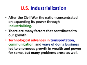 U.S. Industrialization
