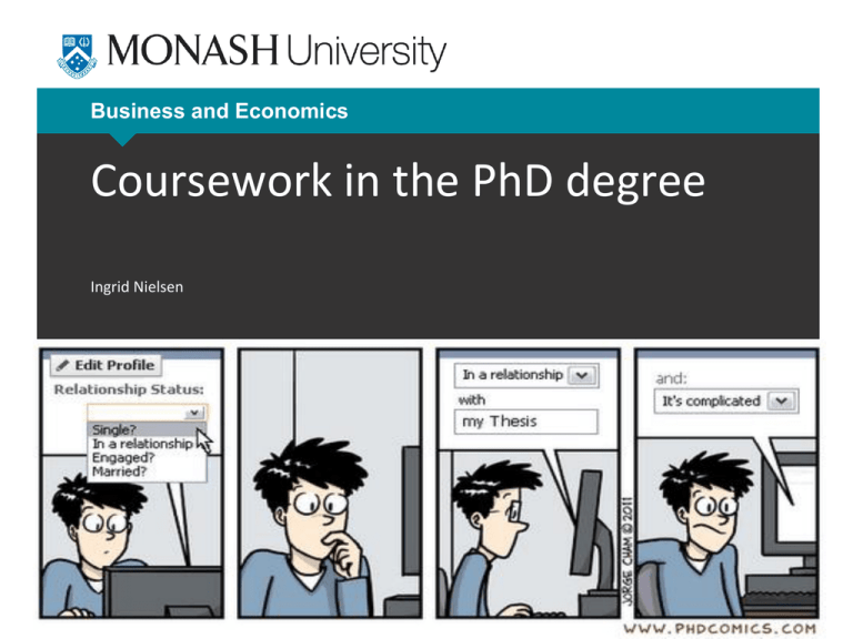 is coursework compulsory for phd