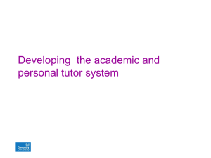 Introduction to Personal Tutoring - Curve