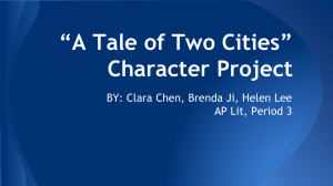 *A Tale of Two Cities* Character Project