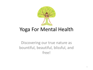 Yoga For Mental Health