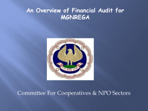 Financial Audit for MGNREGA - Committee for Co