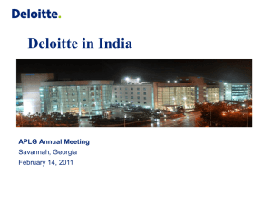 Deloitte U.S. India Offices Overview