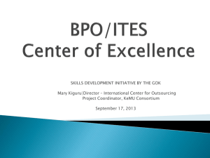 Overview of the ICT / BPO Skills Development in Kenya