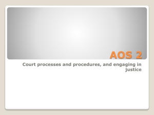 AOS 2 Unit 4 - VCE Legal Studies