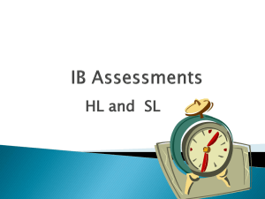IB Assessments PPT for upcoming submission