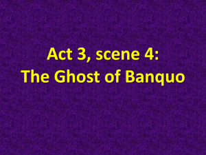 Act 3, scene 4: The Ghost of Banquo