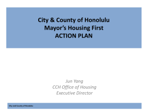 Honolulu Homeless Action Plan