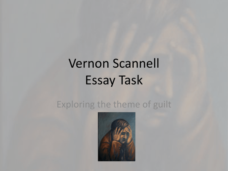 title for an essay about guilt
