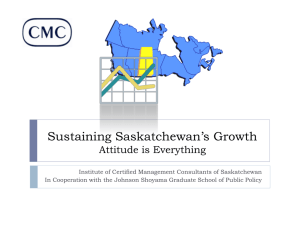 Sustaning Saskatchewan`s Growth - Regional Planning for Growth
