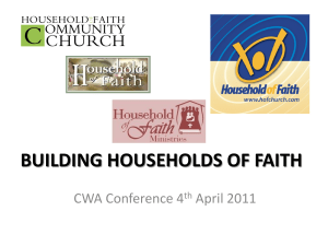 BUILDING HOUSEHOLDS OF FAITH