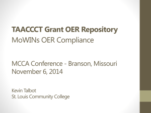 OER Repository Presentation - Missouri Community College