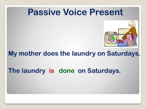 Passive voice drilling